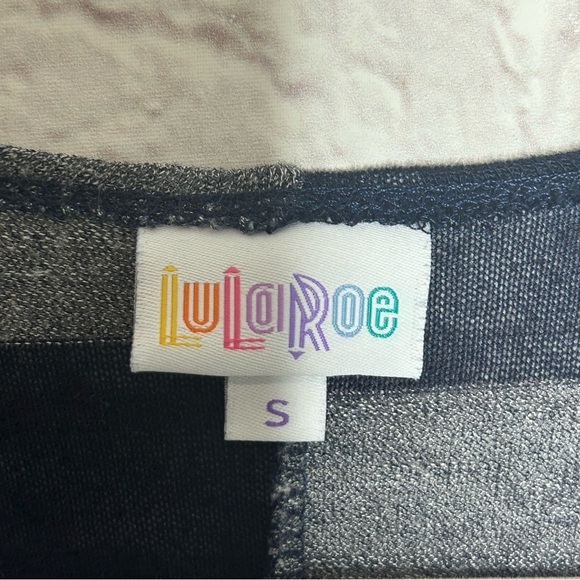 Lularoe Striped Open Front Kimono - Picture 6 of 9